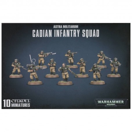 Warhammer 40.000 : Astra militarum Cadian infantry squad