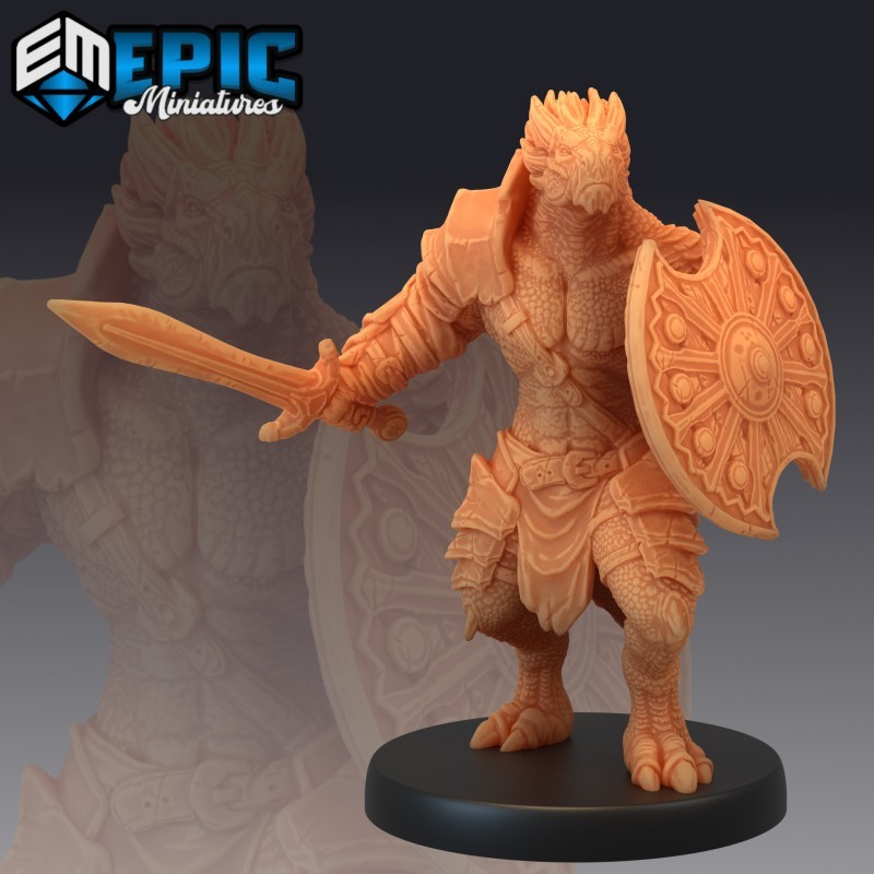 Set de figurines : Drakeides guerriers barbares