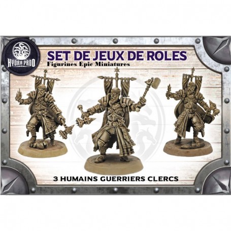 Set de figurines : Humains guerriers clercs