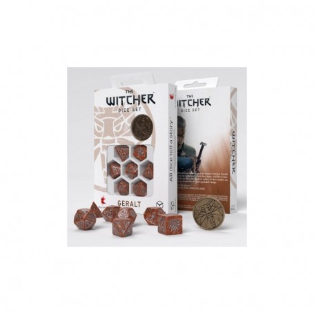 The Witcher set de dés Geralt Chasseur de monstre