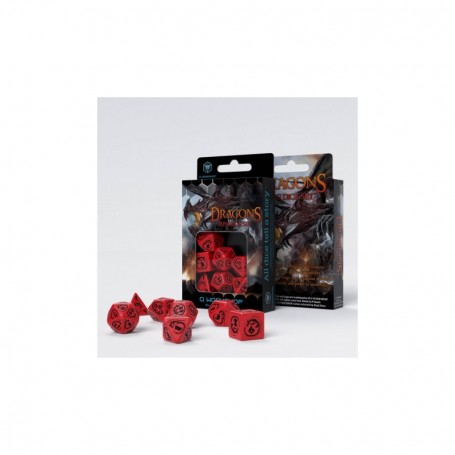 Dragon set de dés Rouge/noir