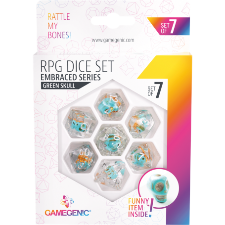 Set de dés : Green skull