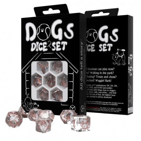 Set de dés : Chiens Bulles