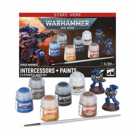 Warhammer 40.000 : Intercessors + paints